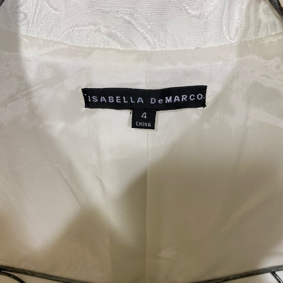 Isabella Demarco white button up collared dress size 4 - Picture 2 of 8